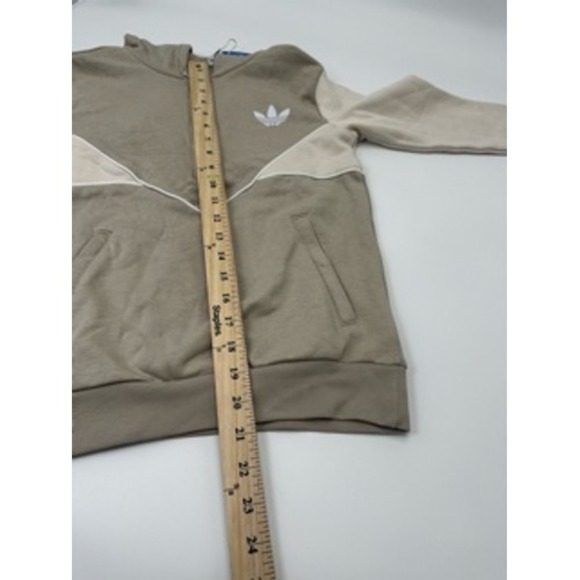 Adidas Kids Trefoil Colorblock Quarter Zip Hoodie Sz S 140 Made in Pakistan - Picture 4 of 9